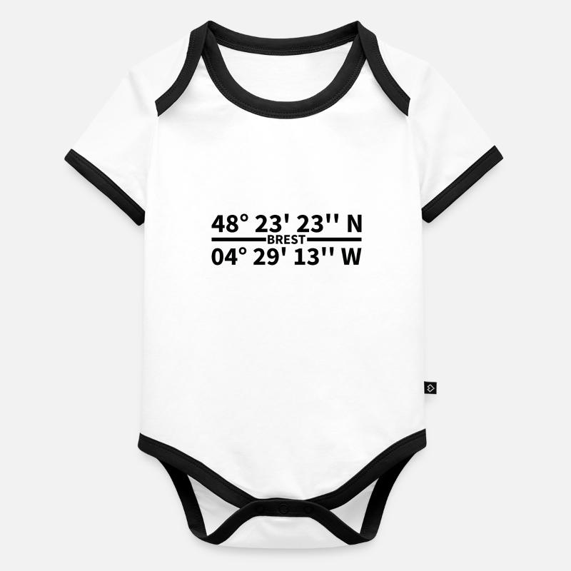 Coordonnées de Brest Body Bébé bio contrasté manches courtes