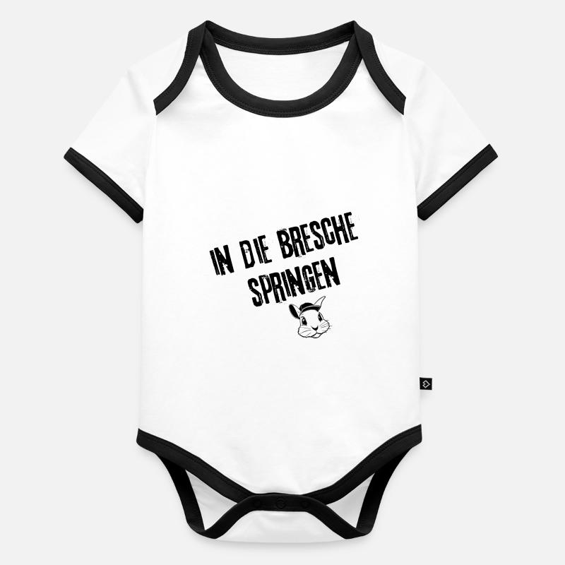 Breschenfüller Designs | Redewendung Baby Bio-Kurzarm-Kontrastbody