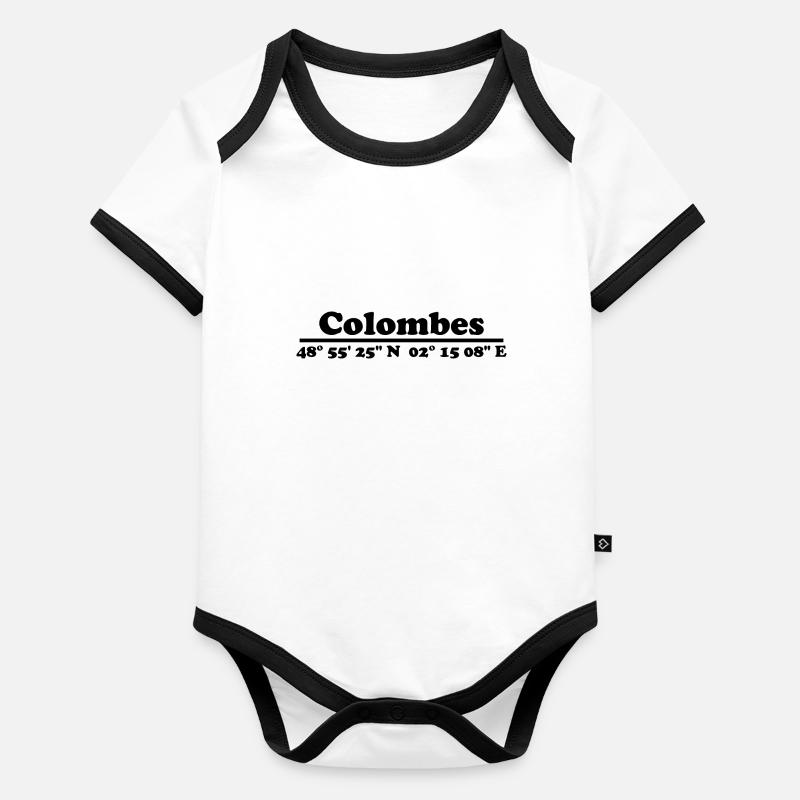 Coordonnées de Colombes Body Bébé bio contrasté manches courtes