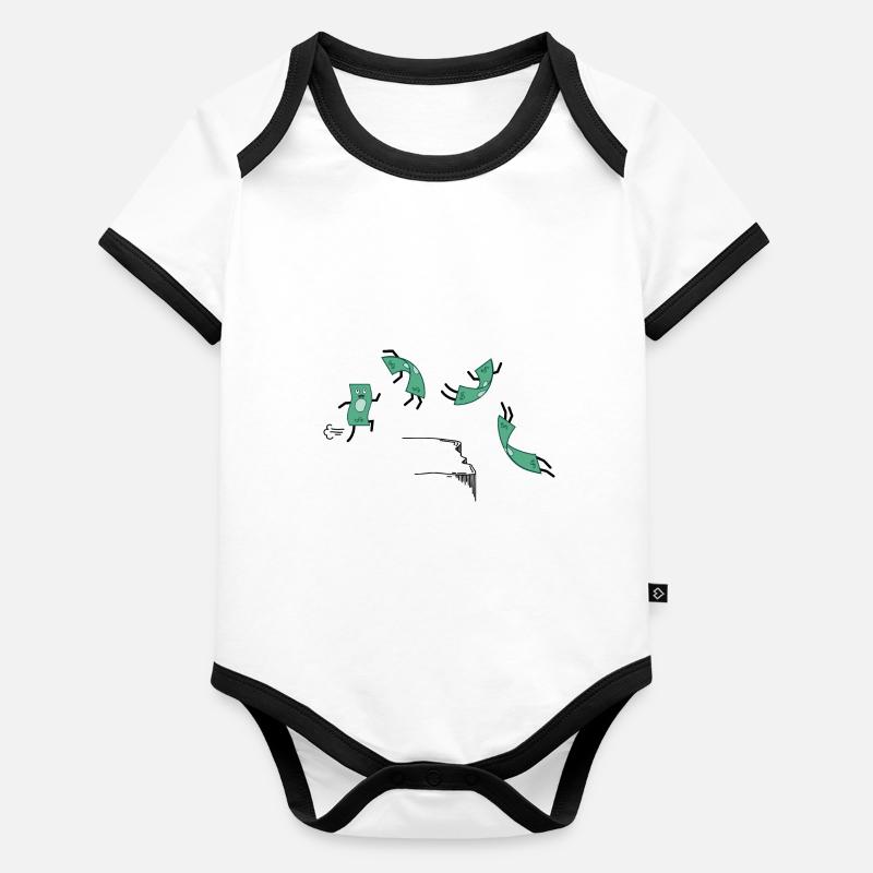 Comic Inflation Baby Bio-Kurzarm-Kontrastbody