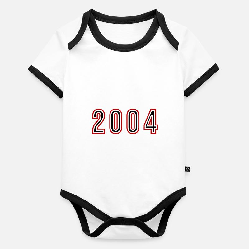 2004 Numéro de l’année Body Bébé bio contrasté manches courtes