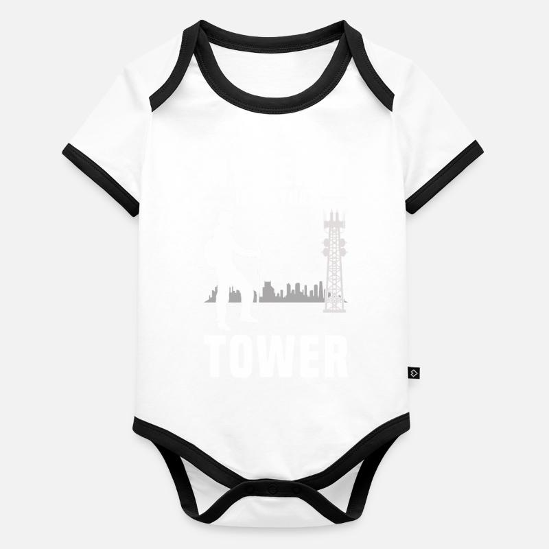 Industrieklettern | Industriekletterer Geschenk Baby Bio-Kurzarm-Kontrastbody