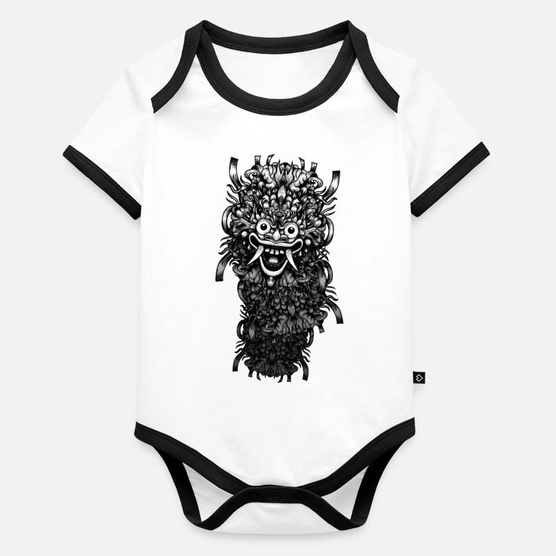 Masque de Bali Body Bébé bio contrasté manches courtes