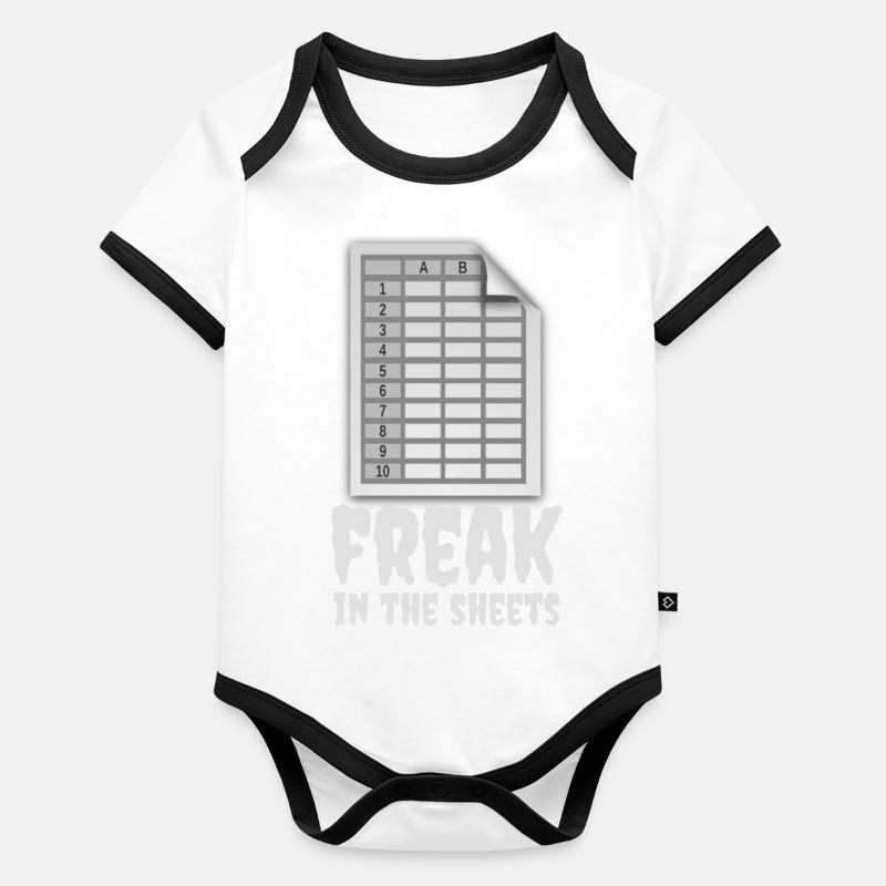 Freak dans les draps Body Bébé bio contrasté manches courtes