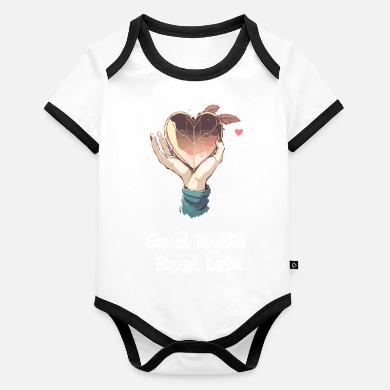 Equal rights Organic Baby Contrasting Bodysuit