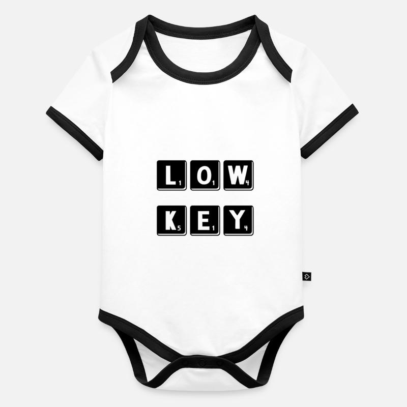 Low key Organic Baby Contrasting Bodysuit