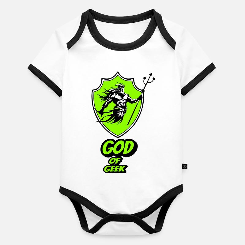 Gott des Geeks Baby Bio-Kurzarm-Kontrastbody