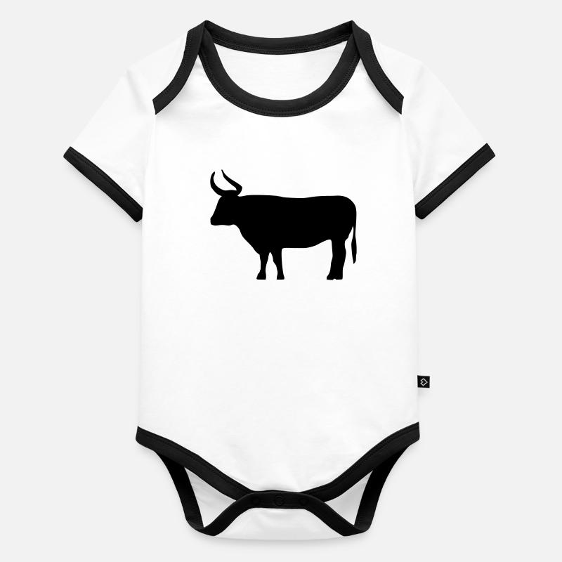 bull Organic Baby Contrasting Bodysuit