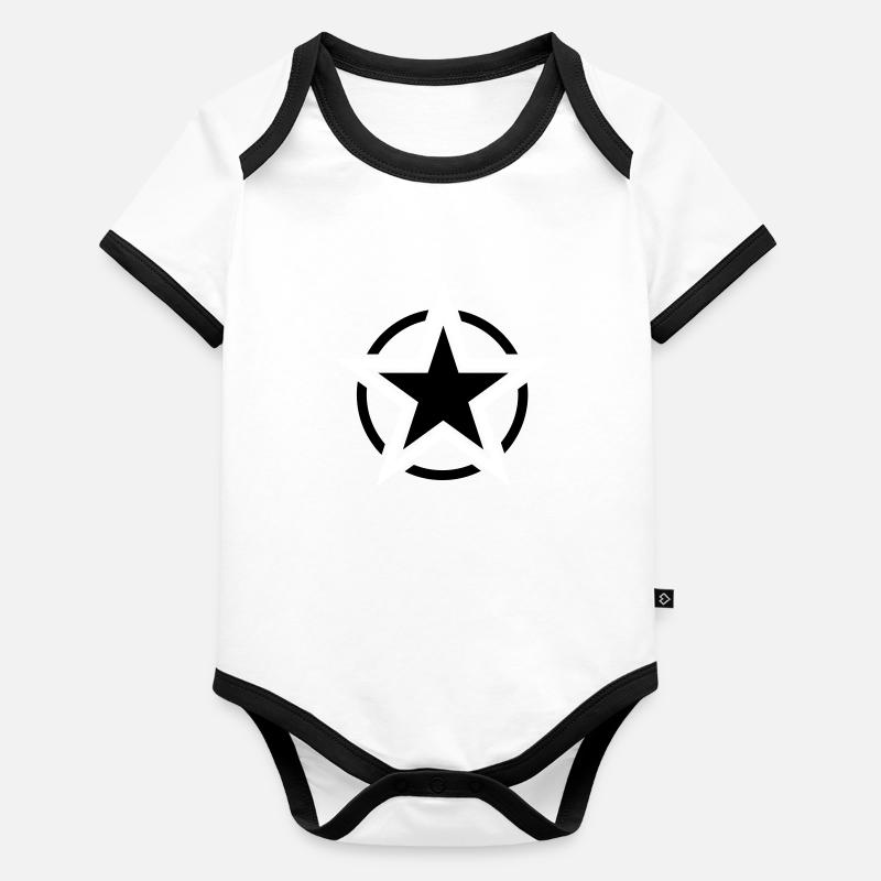 star Body Bébé bio contrasté manches courtes