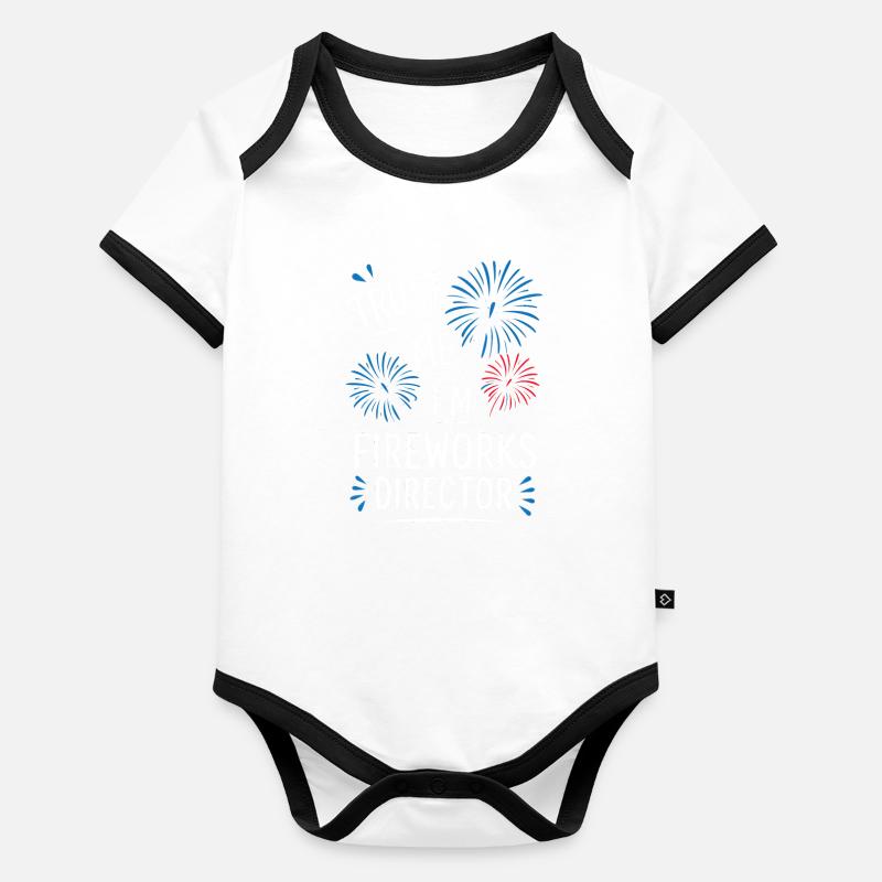 Pyrotechnics Fireworks Pyrotechnics Organic Baby Contrasting Bodysuit
