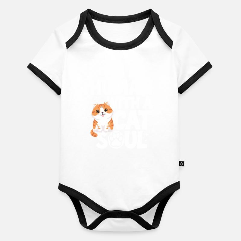 Cat Cats Lover Cat Owner Kitten Organic Baby Contrasting Bodysuit