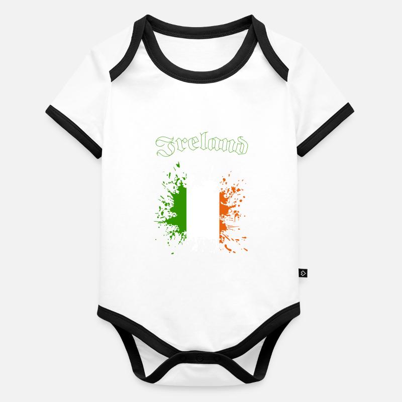 Ireland Splash Baby Bio-Kurzarm-Kontrastbody