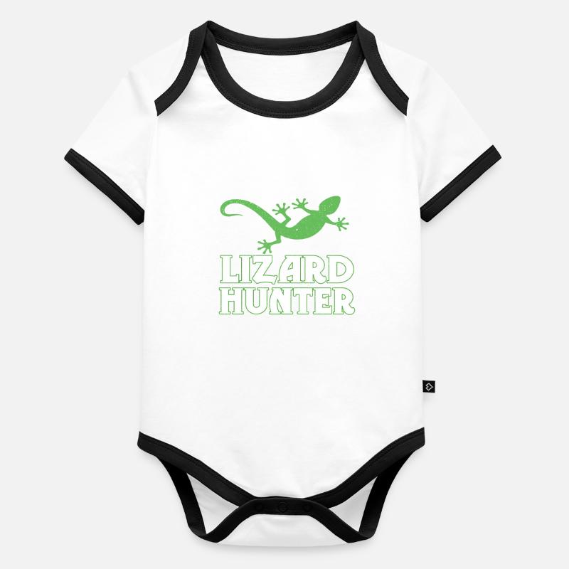 lizard Organic Baby Contrasting Bodysuit