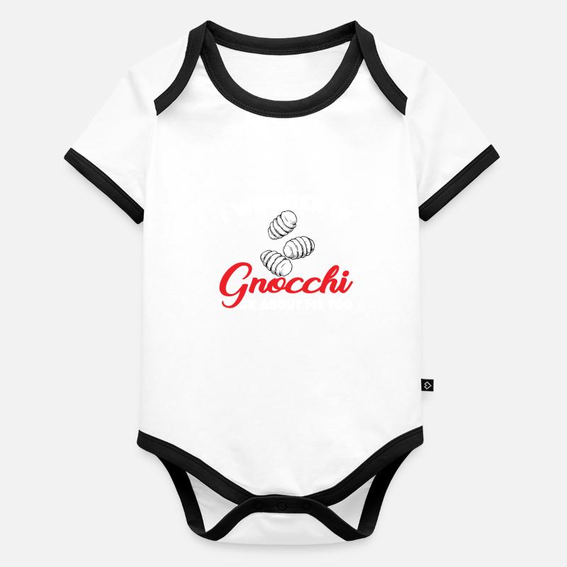Drôle de sort de gnocchi Body Bébé bio contrasté manches courtes
