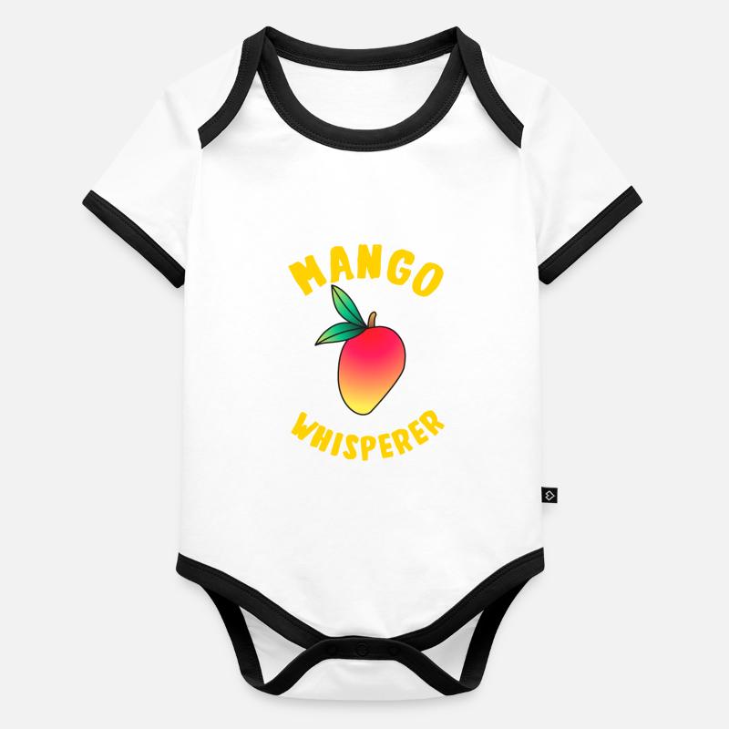 Mango Flüsterer Baby Bio-Kurzarm-Kontrastbody
