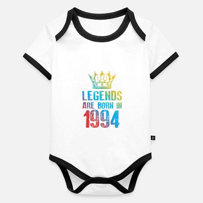 Legends Born in 1994 Organic Baby Contrasting Bodysuit