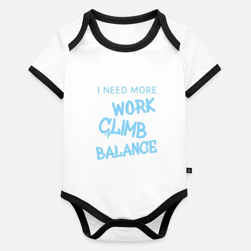 i need more work climb balance Baby Bio-Kurzarm-Kontrastbody