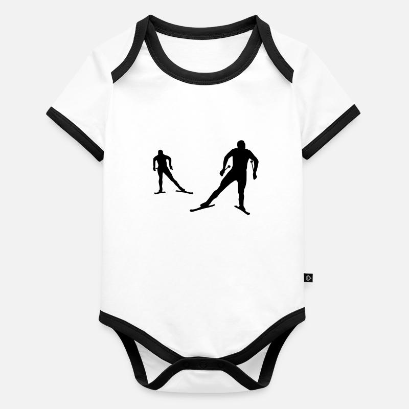 Langläufer, Langlauf Baby Bio-Kurzarm-Kontrastbody
