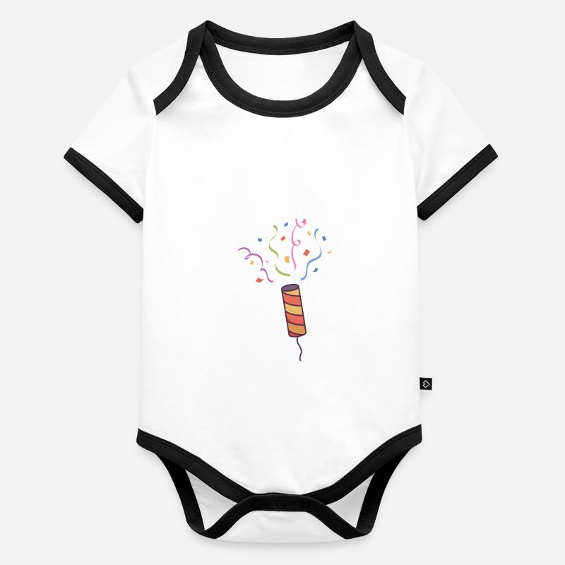Colourful Confetti Organic Baby Contrasting Bodysuit