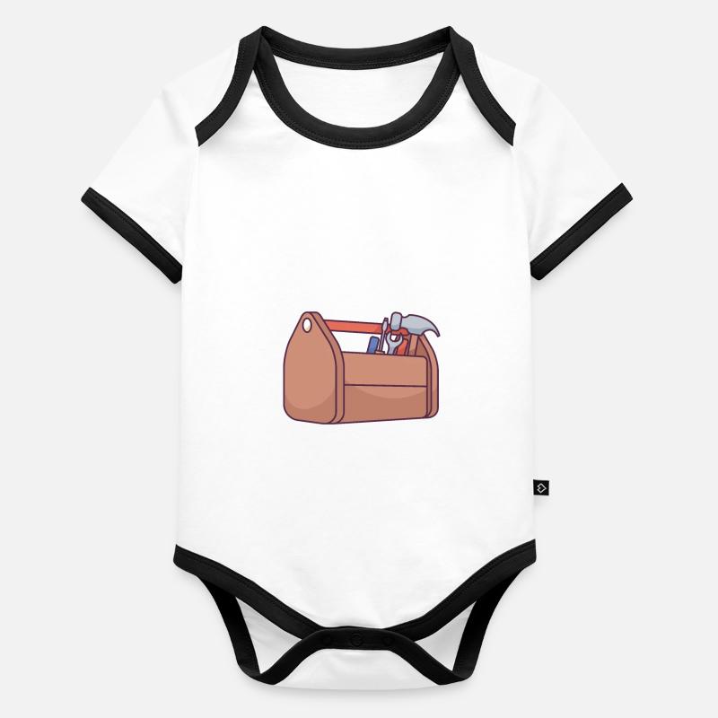 Toolbox Organic Baby Contrasting Bodysuit