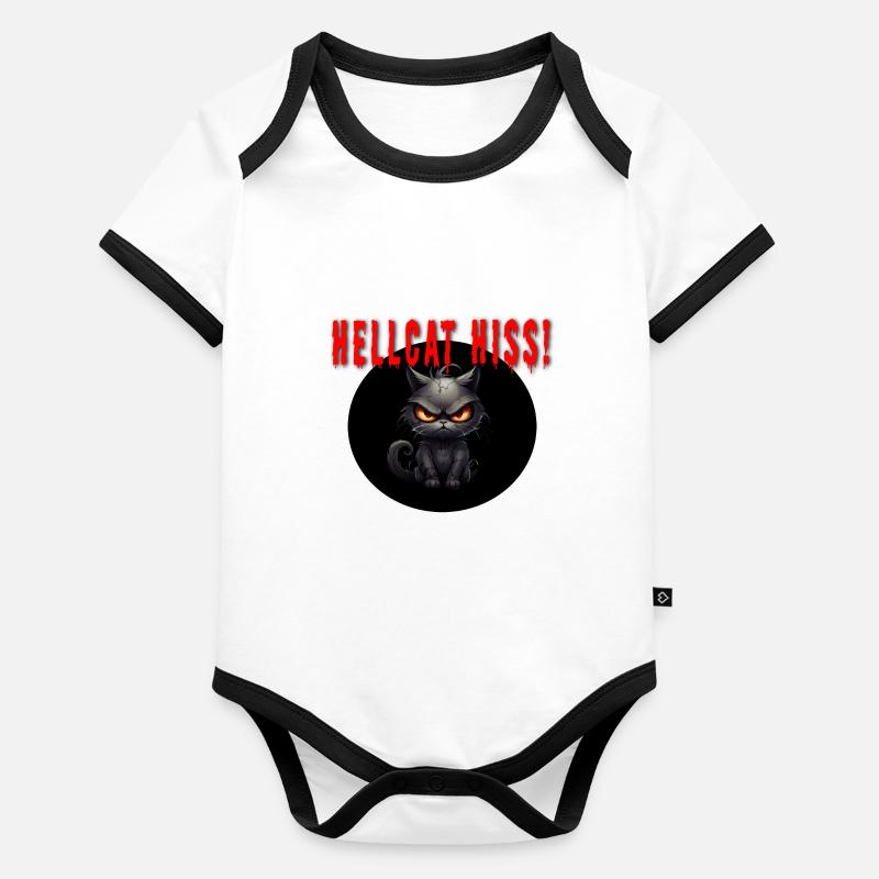 Hellcat Sifflement! Body Bébé bio contrasté manches courtes