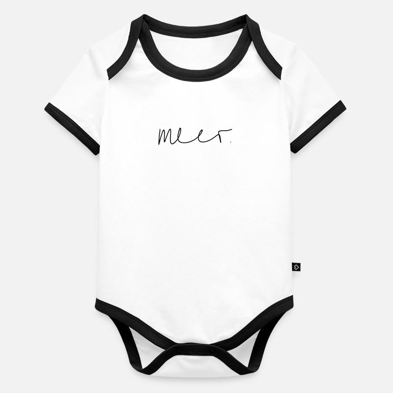 meer. Baby Bio-Kurzarm-Kontrastbody