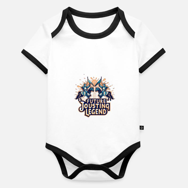 Knight Knight Medieval Renaissance Armor Organic Baby Contrasting Bodysuit