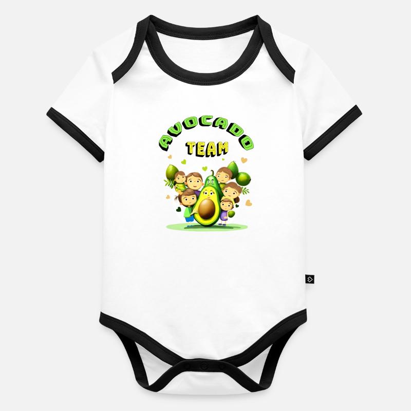L’équipe Avocat Body Bébé bio contrasté manches courtes