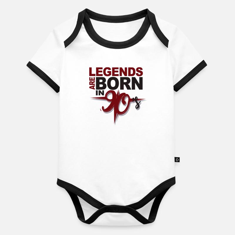 90s Organic Baby Contrasting Bodysuit