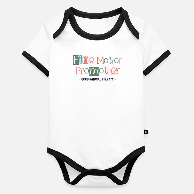 Fine Motor Promoter Occupational Therapy OT Organic Baby Contrasting Bodysuit