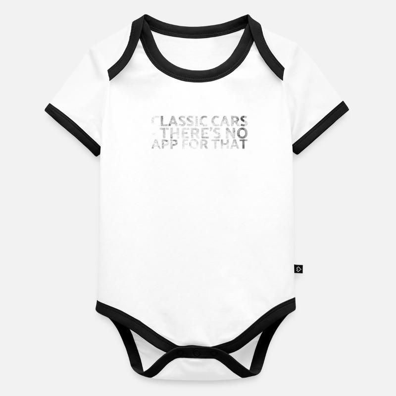 Voitures classiques Il n’y a pas d’application pour Classic Body Bébé bio contrasté manches courtes