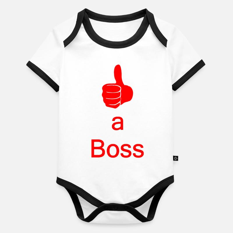 comme un patron super TShirt \ pull \ hoodie \ cap bos Body Bébé bio contrasté manches courtes