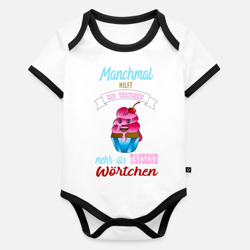 Törtchen. Baby Bio-Kurzarm-Kontrastbody