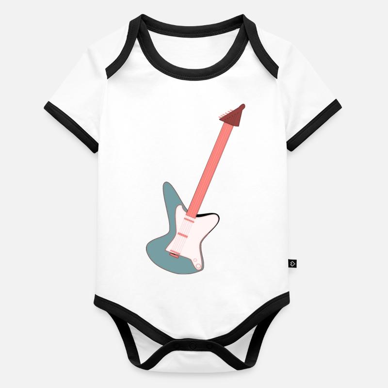 Guitare électrique Body Bébé bio contrasté manches courtes