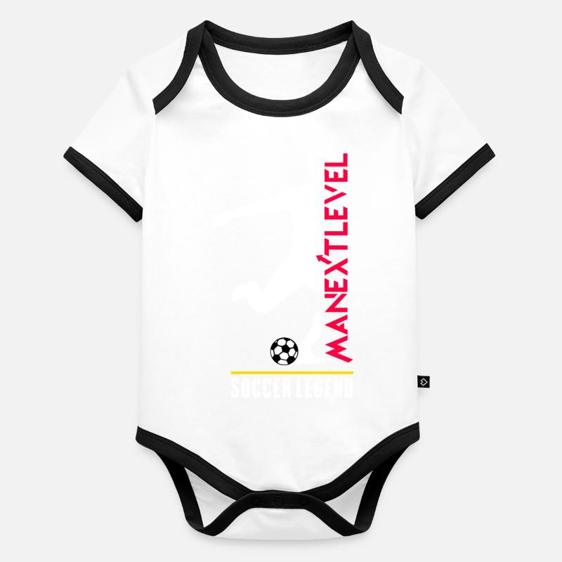 Soccer Legend Baby Bio-Kurzarm-Kontrastbody