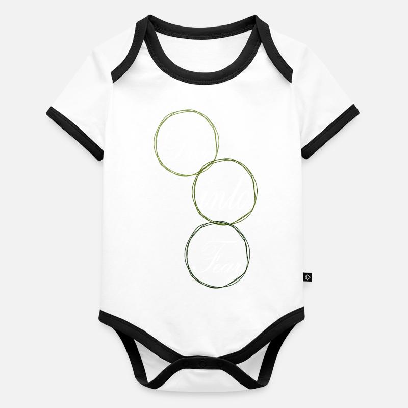 inner courage happy bungee jumping community Baby Bio-Kurzarm-Kontrastbody