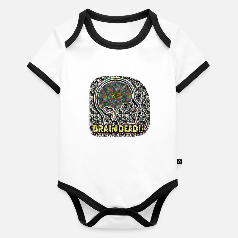Cerveau Daed !! Body Bébé bio contrasté manches courtes