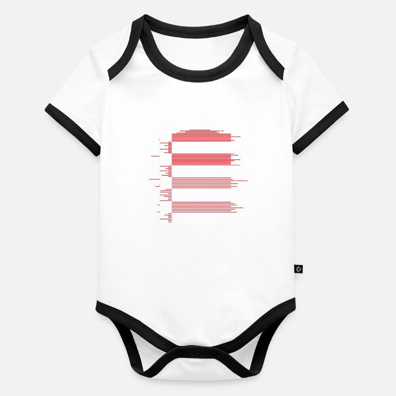 Drapeau de Brême Drapeau de Brême Body Bébé bio contrasté manches courtes
