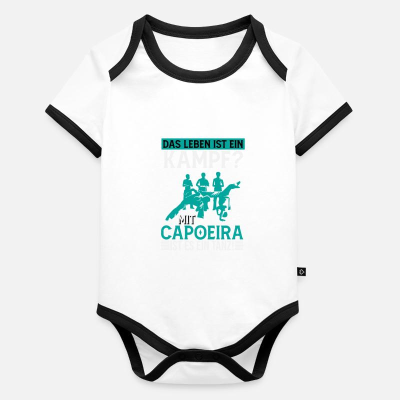 Life is struggle, capoeira is answer Organic Baby Contrasting Bodysuit