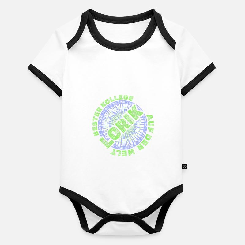 Mitarbeiter Lorik Baby Bio-Kurzarm-Kontrastbody