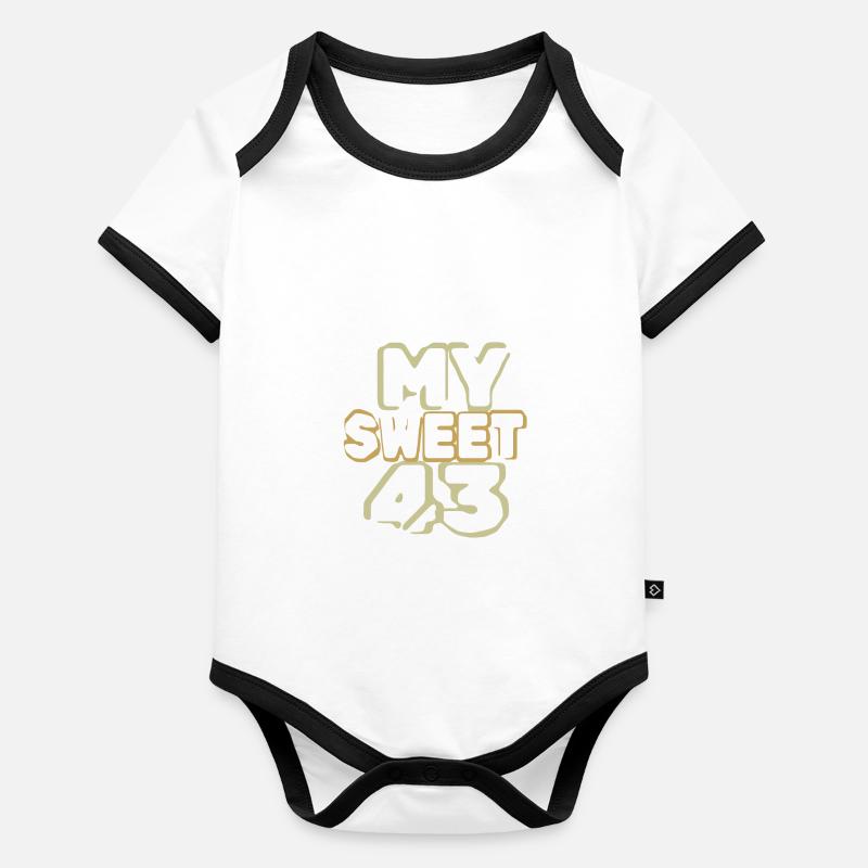 Süß 43 Baby Bio-Kurzarm-Kontrastbody