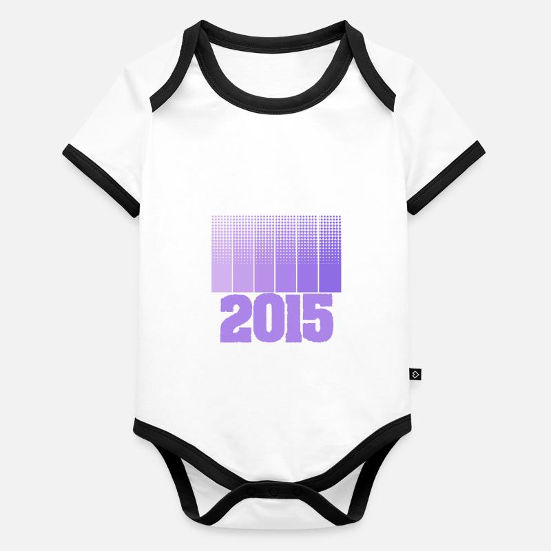 2015 Body Bébé bio contrasté manches courtes