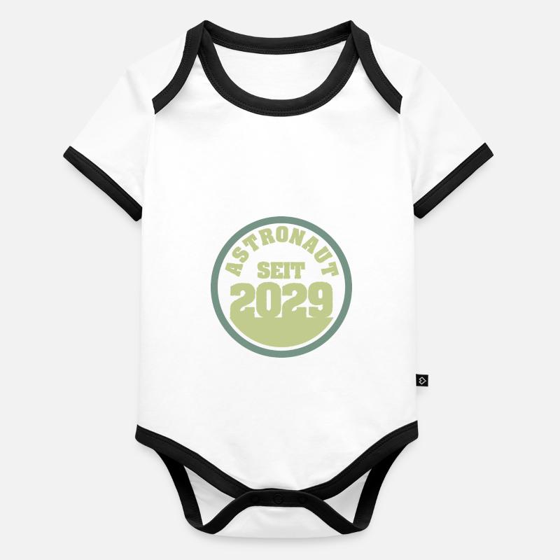 2029 Baby Bio-Kurzarm-Kontrastbody