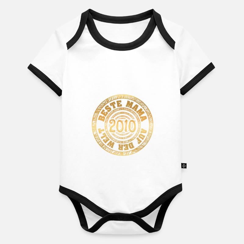2010 Baby Bio-Kurzarm-Kontrastbody