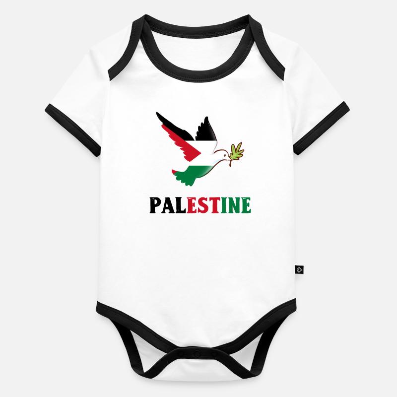 Palestine Organic Baby Contrasting Bodysuit