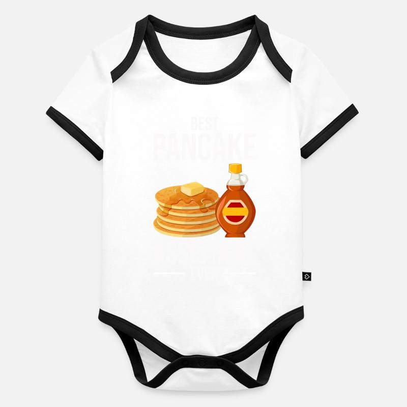 Eierpuffer Baby Bio-Kurzarm-Kontrastbody