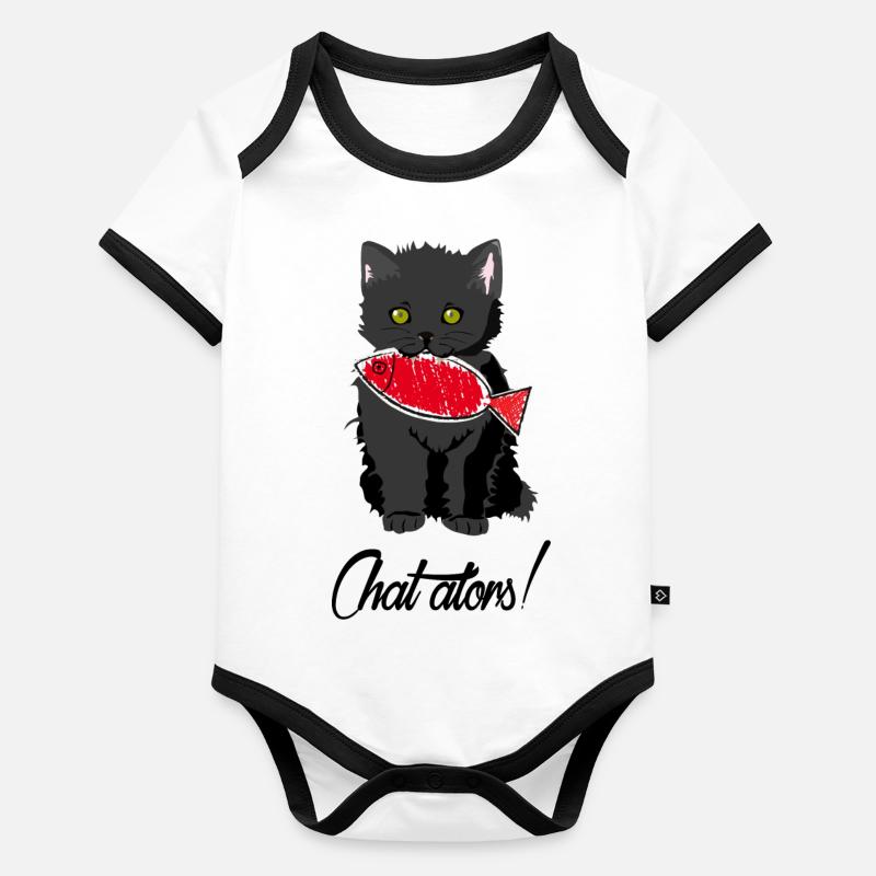 dann chatten Baby Bio-Kurzarm-Kontrastbody