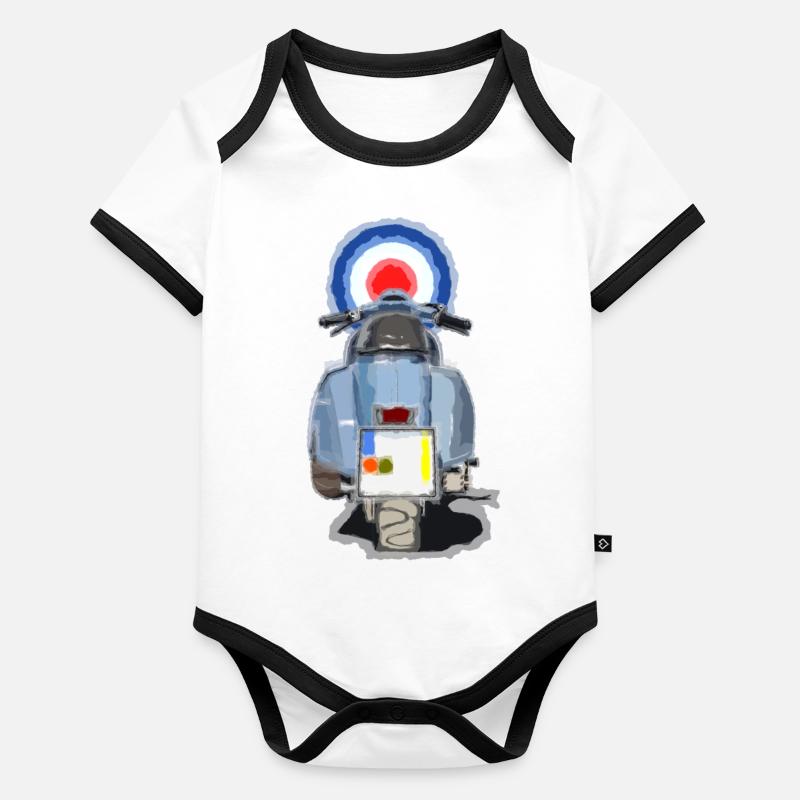 Roller Baby Bio-Kurzarm-Kontrastbody