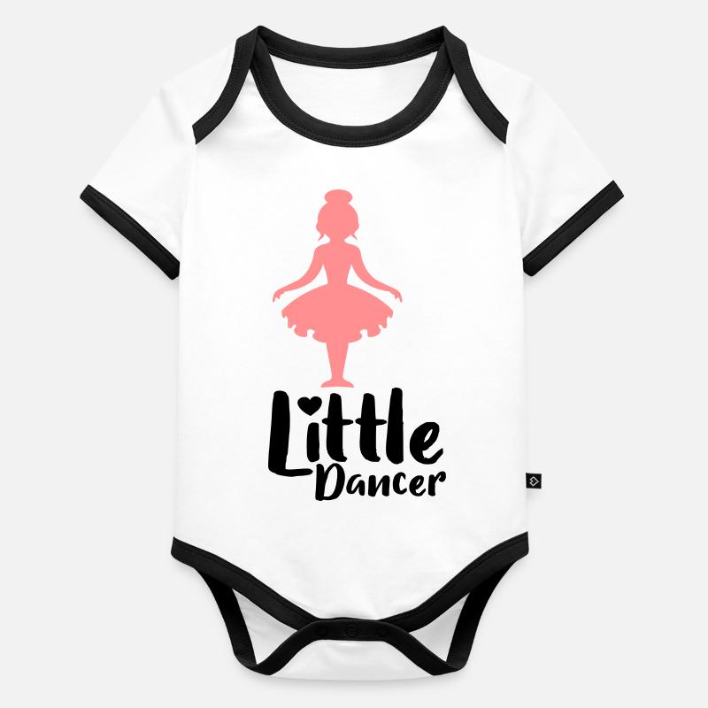 danseur Body Bébé bio contrasté manches courtes