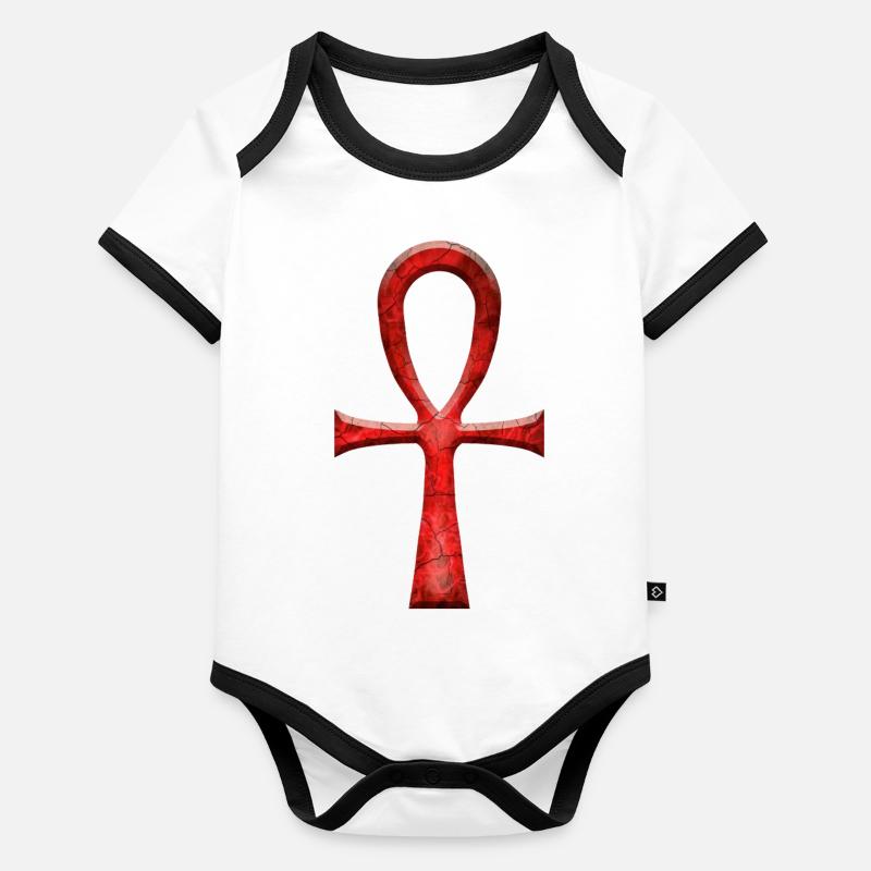 ANKH RED Organic Baby Contrasting Bodysuit